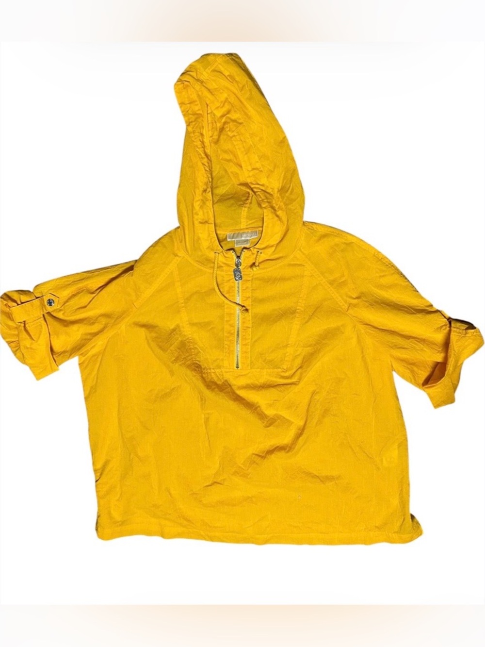 MICHAEL By Michael Kors Bright Yellow Hooded Pullover Top Sz 3X